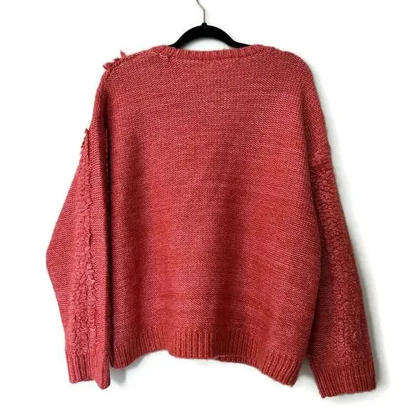 Piper & Scoot, The Memphis Textured Sweater, Rust, XL - Picture 7 of 10